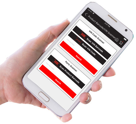 eKeystone App Barcode and VIN Scanner